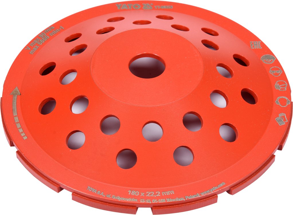 full Deimantinis lifavimo diskas l k t s tipo M14x180mm YT 60323