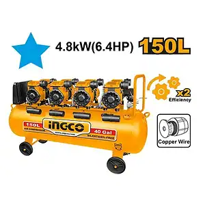 INGCO KOMPRESOR MONOFAZE SILENCIOZ PA VAJ ME 4 MOTORA ACS4481501(26)