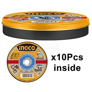 INGCO SET ME 10 DISQE PRERES  METAL / INOX  MCD121155(26)