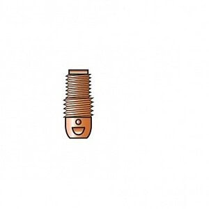 TRAFIMET HUNDEZ QERAMIKE  TIG E SHKURTER  9 /20 / 25 - 2.4MM TE0003-24(26)