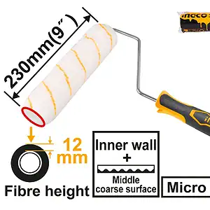 INGCO RRUL BOJE MICROFIBER DOREZE  ME 2 KOMPONENTE 255MM- HRHT042301D (26)