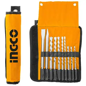 INGCO SET ME 10 PUNTO / DALTA SDS-PLUS  AKD2101(26)